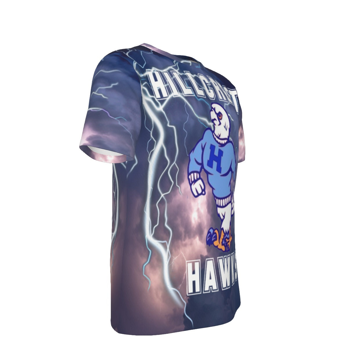 Dystynct Customs Unisex Hawk Graphic Tee | Polyester Fabric | Regular Fit | 220g/m²