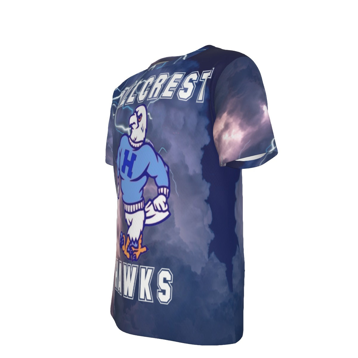 Dystynct Customs Unisex Hawk Graphic Tee | Polyester Fabric | Regular Fit | 220g/m²