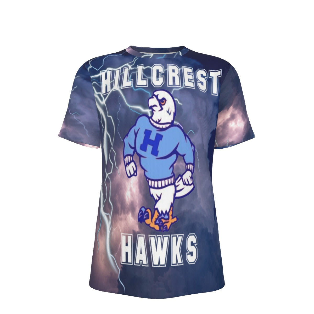 Dystynct Customs Unisex Hawk Graphic Tee | Polyester Fabric | Regular Fit | 220g/m²